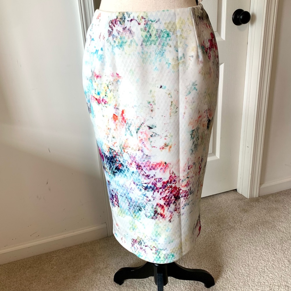 HELENE BERMAN London Midi Pencil Skirt—SZ. XS
